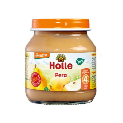 Holle Bio Puré Pera 125g +4M | Farmácia d'Arrábida