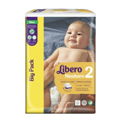 Libero Newborn 2 3-6Kg 86Uni. | Farmácia d'Arrábida