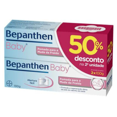 Bepanthene Baby Pomada Muda Fralda 100Gx2 Desconto 50% 2a Unidade | Farmácia d'Arrábida