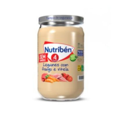 Nutribén Boião Legumes com Frango e Vitela +4M 235g g | Farmácia d'Arrábida