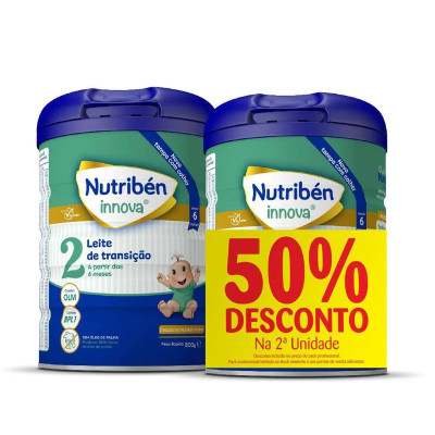 Nutribén Innova 2 Leite de Transição +6M 2x800g | Farmácia d'Arrábida