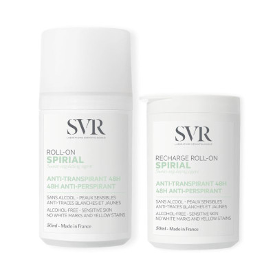 SVR Spirial Roll-On Antitranspirante 48h 50ml Oferta Recarga | Farmácia d'Arrábida