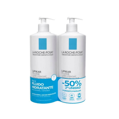 La Roche-Posay Lipikar Fluido Hidratante Duo -50% 2ªUnidade | Farmácia d'Arrábida