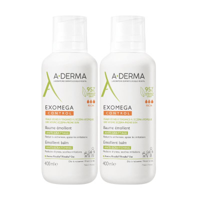 A-Derma Exomega Control Bálsamo Emoliente Duo | Farmácia d'Arrábida