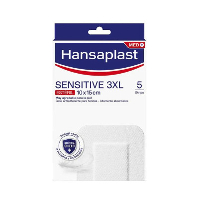 Hansaplast Pensos Sensitive 3XL 10x15cm x5 | Farmácia d'Arrabida