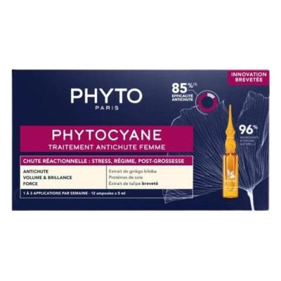 Phytocyane Cuidado Antiqueda Reacional 5ml X12 | Farmácia d'Arrábida