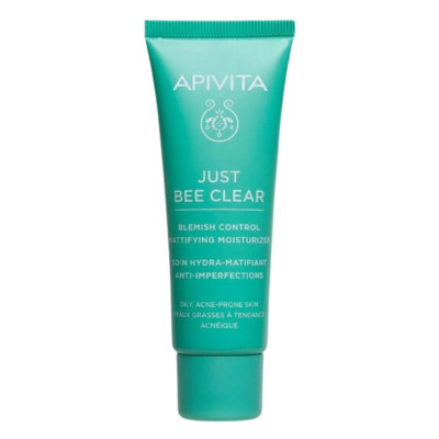 Apivita Just Bee Clear Cuidado Hidratante Anti-Imperfeições Matificante 40ml | Farmácia d'Arrábida