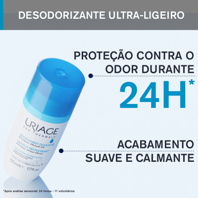 Uriage Desodorizante Roll-On Suave 50ml | Farmácia d'Arrábida