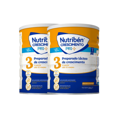 Nutribén Crescimento Pro+ 2x800g desconto 50% na 2 unidade | Farmácia d'Arrábida