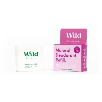 Wild Desodorizante Natural Recarga Coco e Baunilha 40g | Farmácia d'Arrábida