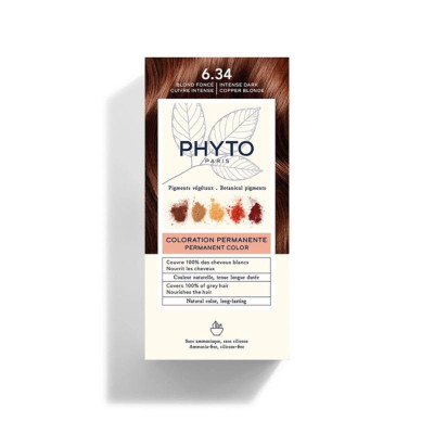 Phyto Phytocolor Coloração 6.34 Louro Escuro Dourado Acobreado | Farmácia d'Arrábida