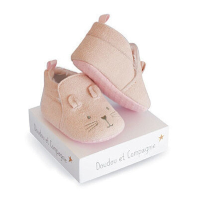 Doudou Pantufas Rato Rosa 0-6m | Farmácia d'Arrábida