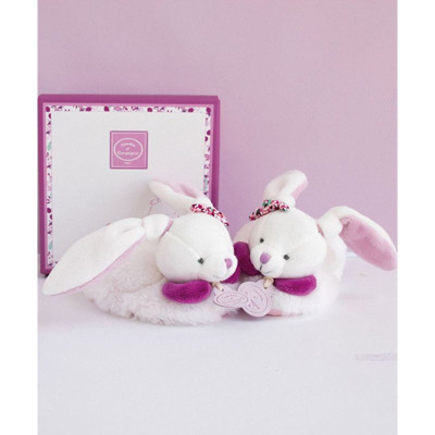 Doudou Pantufas com Guizos Coelho Cerise 6-12m | Farmácia d'Arrábida