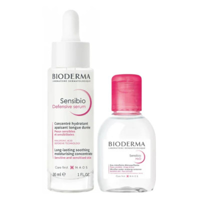 Bioderma Sensibio Defensive Sérum 30ml + Água Micelar 100ml | Farmácia d'Arrábida