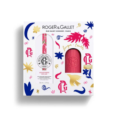 Roger & Gallet Água Perfumada Gingembre Rouge + Vela Coffret | Farmácia d'Arrábida