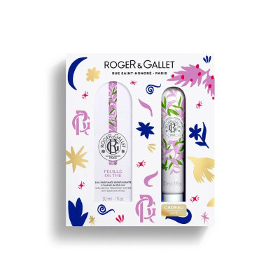 Roger & Gallet Água Perfumada Feuille de Thé + Creme Mãos Coffret | Farmácia d'Arrábida