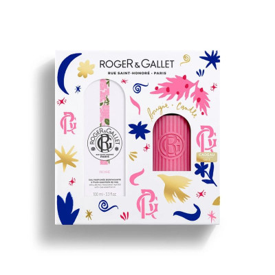 Roger & Gallet Água Perfumada Rose + Vela Coffret | Farmácia d'Arrábida