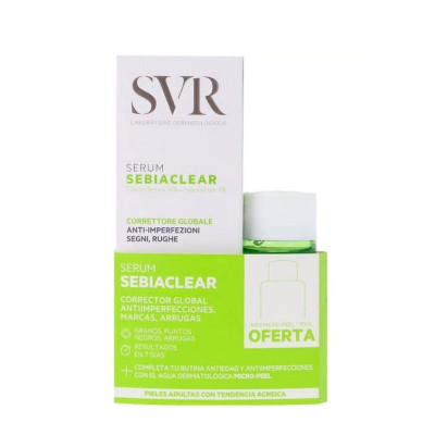 SVR Sebiaclear Sérum 30ml + Oferta Micro-Peel 30ml | Farmácia d'Arrábida