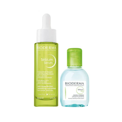 Bioderma Sébium Sérum 30ml + Água Micelar 100ml | Farmácia d'Arrábida