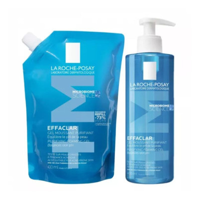 La Roche-Posay Effaclar Gel Moussant 400ml + Refill | Farmácia d'Arrábida