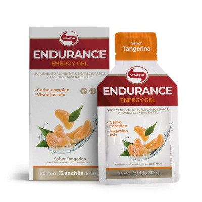 Vitafor Endurance Energy Gel Sabor Tangerina 30g x 1 saqueta | Farmácia d'Arrábida