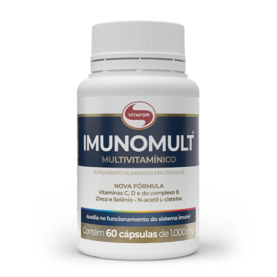 Vitafor Imunomult Multivitamínico x 60 cápsulas | Farmácia d'Arrábida