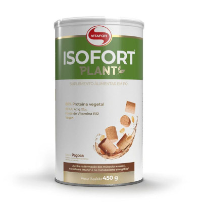 Vitafor Isofort Plant Sabor Paçoca 450g | Farmácia d'Arrábida