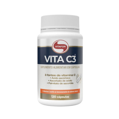 Vitafor Vita C3 1000mg x 120 cápsulas | Farmácia d'Arrábida