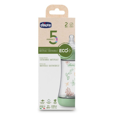 Chicco Biberão Perfect 5 Eco +2M 240ml | Farmácia d'Arrábida