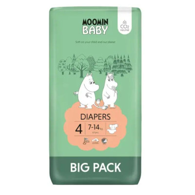 Moomin Baby Fralda T4 7-14kg x63 | Farmácia d'Arrábida