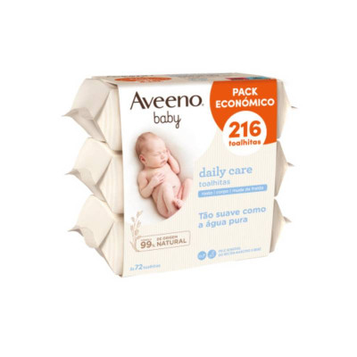 Aveeno Baby Toalhitas de Limpeza Pack Económico 3x72 | Farmácia d'Arrábida