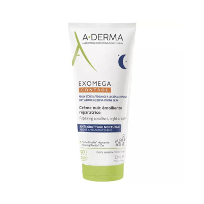 A-Derma Exomega Control Creme de Noite Emoliente 200ml | Farmácia d'Arrábida