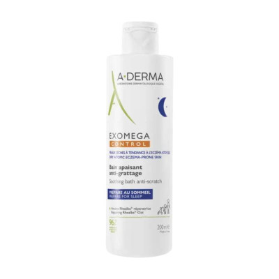 A-Derma Exomega Control Gel de Banho Calmante Noite 200ml | Farmácia d'Arrábida