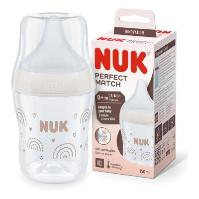 Nuk Perfect Match Biberão Silicone Neutro +0M 150ml | Farmácia d'Arrábida