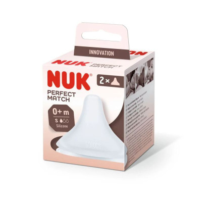 Nuk Perfect Match Tetina Silicone +0M x2 | Farmácia d'Arrábida