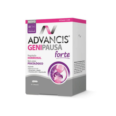 Advancis Genipausa Forte Cápsulas x30 | Farmácia d'Arrábida