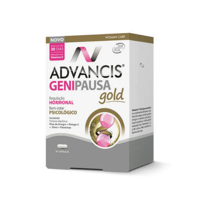 Advancis Genipausa Gold Cápsulas x30 | Farmácia d'Arrábida