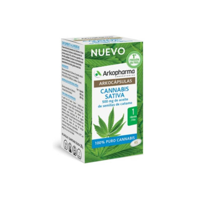 Arkocápsulas Cannabis Sativa x45 | Farmácia d'Arrábida