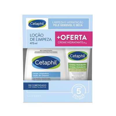 Cetaphil Loção de Limpeza Oferta Creme Hidratante | Farmácia d'Arrábida