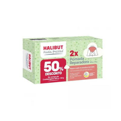 Halibut Muda Fralda Pomada Reparadora 100g + 50g Desc.50% | Farmácia d'Arrábida