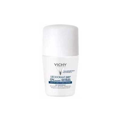 Vichy Desodorizante Roll-On 24H 0% Álcool 50ml | Farmácia d'Arrábida