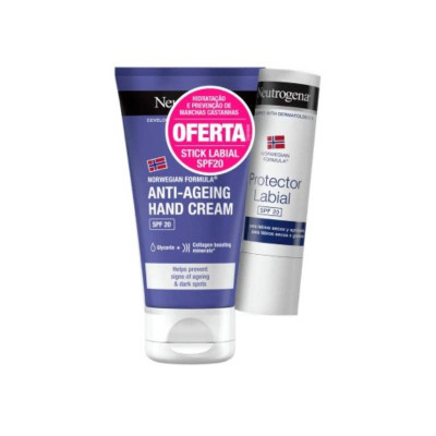 Neutrogena Mãos Antienvelhecimento Creme Oferta Stick Labial | Farmácia d'Arrábida