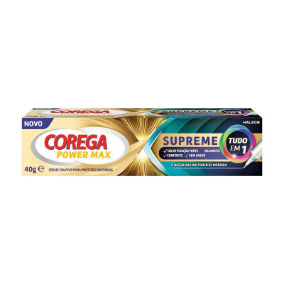 Corega Power Max Supreme Creme Fixador 40g | Farmácia d'Arrábida