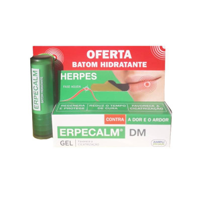 Erpecalm DM Gel 8ml Oferta Batom Hidratante | Farmácia d'Arrábida