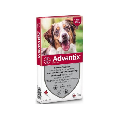 Advantix Cão 4x2,5ml 10-25kg  | Farmácia d'Arrábida