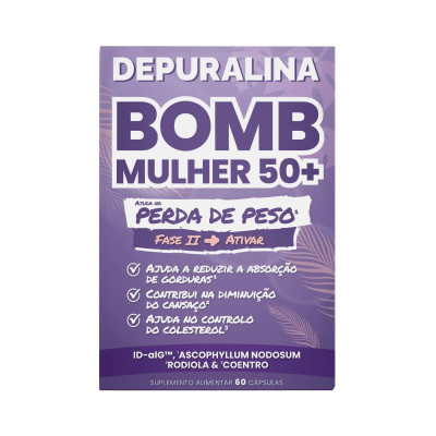 Depuralina Bomb Mulher 50+ Cápsulas x60 | Farmácia d'Arrábida