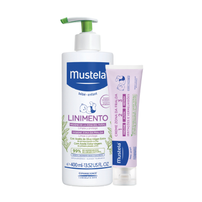 Mustela Muda Fralda Linimento 400ml + Creme 1,2,3 50ml Preço Especial | Farmácia d'Arrábida