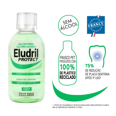 Eludril Protect Colutório 2x500ml -70% 2a Unidade | Farmácia d'Arrábida